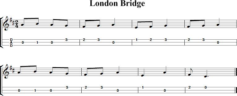 London Bridge Sheet Music for Dulcimer